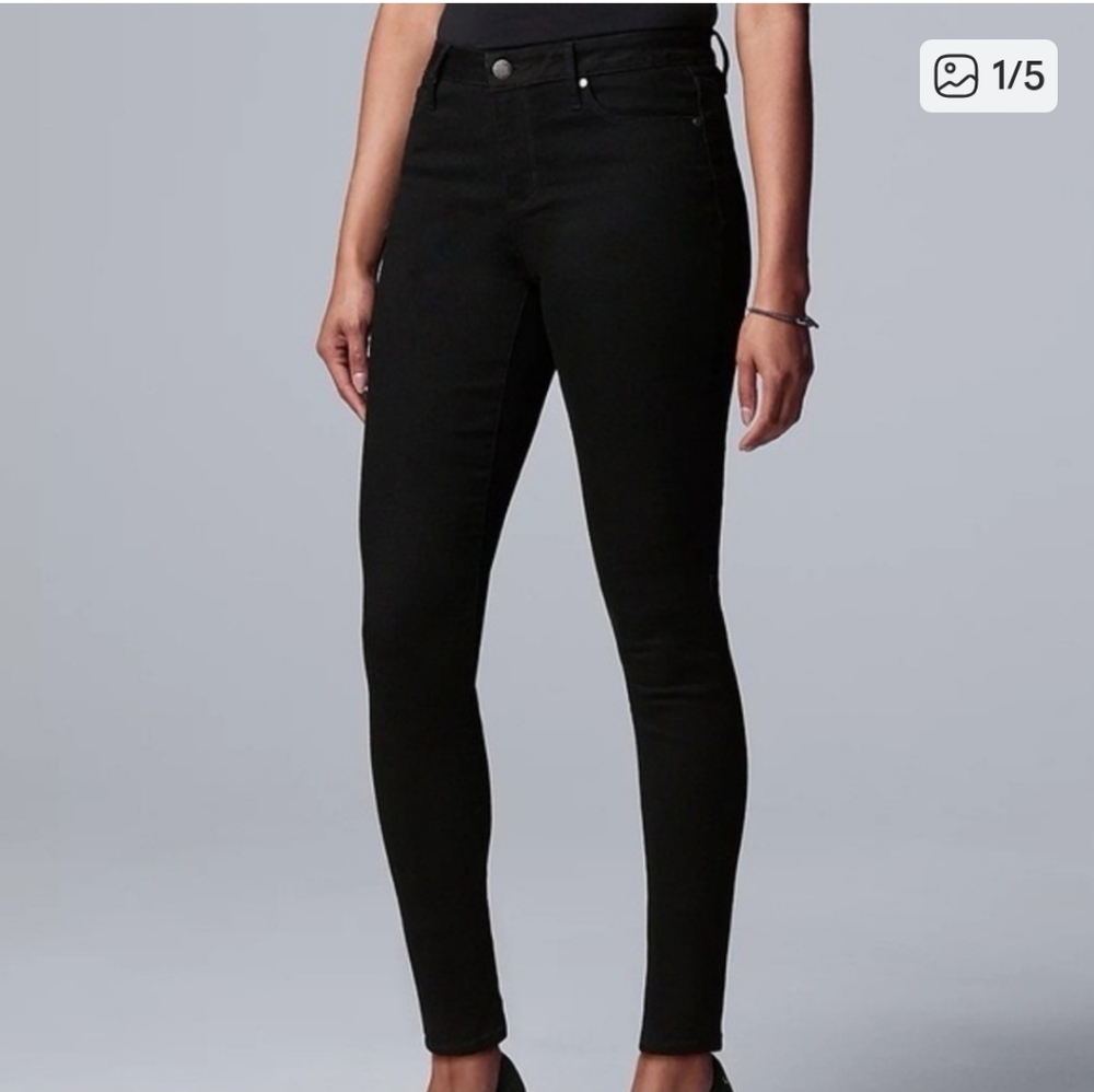 Simply Vera Vera Wang Black Skinny Jeans